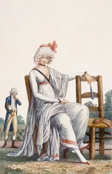 Robe de promenade pour dame, 1800